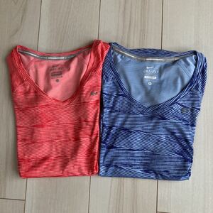 NIKE トレーニングウェア2枚 赤と青