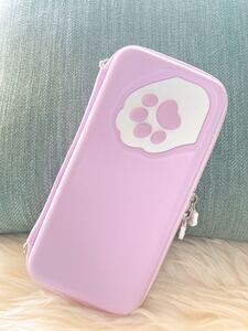 任天堂switch lite収納キャリングポーチ スイッチライト保護ケース かわいい猫肉球 switch light周辺機器