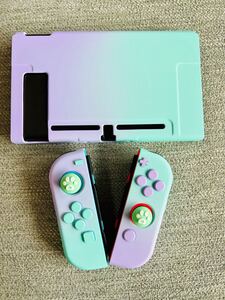 任天堂switchフルカバー&ジョイコンスティックカバー ボタンキャップ付きタイプ ニンテンドースイッチ分体式保護ハードケース