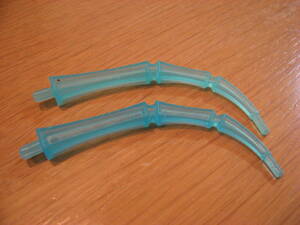 * Lego -LEGO*47313* Bionicle * axle attaching attached .. large * legs * rib * tail * nail * trance light blue *2 piece *USED