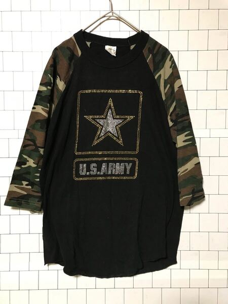 送料込み! アメリカ輸入 シャカ 七分丈Tシャツ M