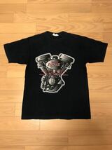 当時物.良品☆90s B'z／ビーズ　メンズL位 半袖ライブTシャツ・希少.90年代 LIVE-GYM '96 Spirit LOOSE 稲葉浩志.松本孝弘氏 ヘッド柄 黒色_画像2