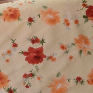 タイムセール!50cm【YUWA/ミューファン】抗菌・防臭トリプルガーゼ生地/薔薇/純銀の糸/イエロー