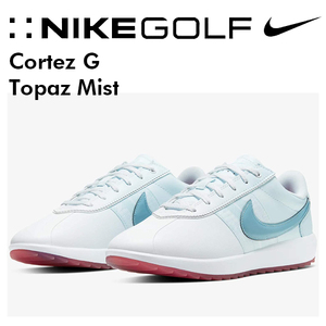 27cm ナイキ コルテッツ G スパイクレス ホワイト/トパーズミスト NIKE W Cortez G NRG White/Topaz Mist-Laser Blue Gaze