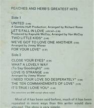 【1968年USオリジナルベスト盤/状態悪い為特価出品】PEACHES & HERB / Peaches & Herb's Greatest Hits_画像3