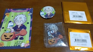 鬼滅の刃 コラボカフェ ufotable ハロウィンイベント2021 アクリルスタンド 缶バッジ ポストカードセット 不死川実弥