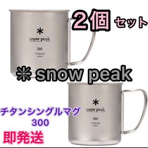 スノーピーク ★チタンシングルマグ 300 ★2個セット ★ snowpeak マグカップ