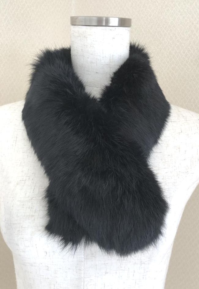 使い勝手の良い新品*デイジーリン*ラブファーストール黒 エコファー