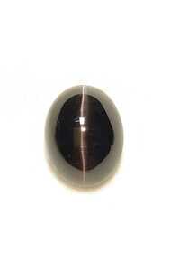  ultimate beautiful goods!silima Night cat's-eye 11.22ct oval kaboshon loose (LA-4840)