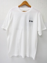 A BATHING APE ア・ベイシングエイプ × Levi's リーバイス 半袖Tシャツ TEE ホワイト 白 SIZE:L♪FG5608_画像1