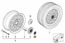 BMW純正E46ツーリング316i318i320i325i325xi328i330i330xiセンターキャップ70mmエンブレム4枚36136758569 LMホイール101クロススポーク29_画像5