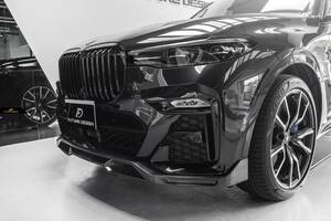 【FUTURE DESIGN】BMW Xシリーズ X7 G07 Mスポーツ 前期車 フロント リップスポイラー 本物DryCarbon ドライカーボン カスタム エアロ