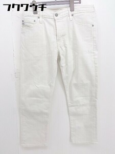 ◇ AG ADRIANO GOLDSCHMIED ストレッチ ジーンズ デニム パンツ サイズ 32R オフホワイト メンズ