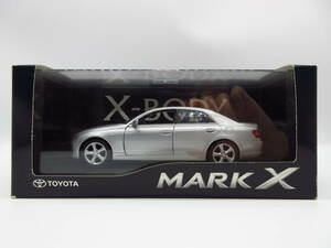 1/30 トヨタ 初代マークX MARK X 120系　非売品 カラーサンプル ミニカー　シルバーメタリック