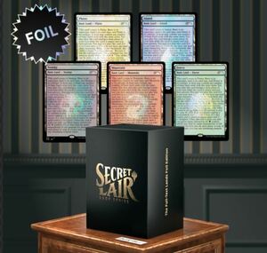 新品・未開封　MTG Secret Lair　The Full-Text Lands 　FOIL　EDITION　限定商品　イラストレス　基本土地マジックザギャザリング