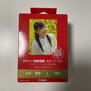 値下げしました!Canon 写真用紙・光沢 ゴールド L判 200枚 (GL-101L200)