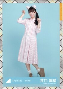 日向坂46 井口眞緒 生写真 猫耳衣装 ヒキ 3rdシングル「こんなに好きになっちゃっていいの？」発売記念握手会