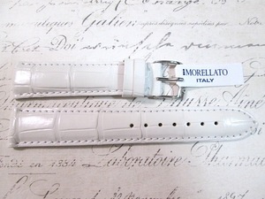 MORELLATO ITALY 18mm White マットアリゲーター AMADEUS