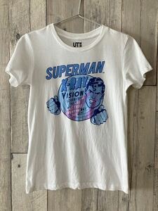 送料無料■即決■ UNIQLO × superman Tシャツ スーパーマン アメコミ アメリカンコミック ユニクロ