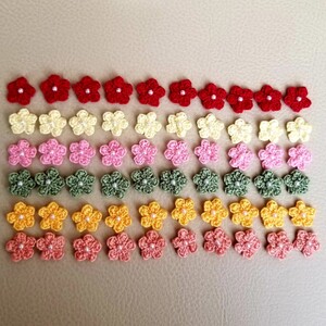 #9ハンドメイド フラワーモチーフ60枚セット