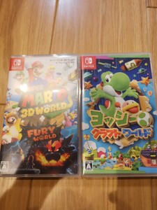 Nintendo Switch スーパーマリオ 3Dワールド + フューリーワールド と ヨッシークラフトワールド