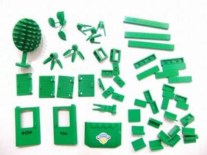 B20　緑色　グリーン　樹木　花　ドア　つるつるパーツ系他種類色々まとめて　大量　レゴパーツ　LEGO