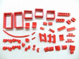B16　赤色レッド　アーチ　ドア　窓　穴あき　特殊パーツ系他種類色々まとめて　大量　レゴパーツ　LEGO