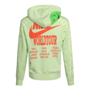 #NIKE NSW WORLDTOUR PULLOVER HOODIE флуоресценция желтый размер M Nike спорт одежда world Tour тянуть надкрылок -ti-DA0932-383