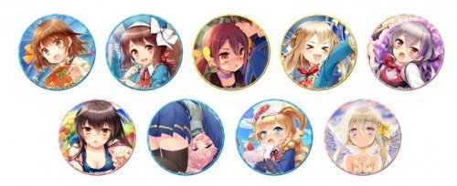 グリモア　私立グリモワール魔法学園　缶バッジ　18点セット グリモア～私立グリモワール魔法学園～』- リアルイベントにて