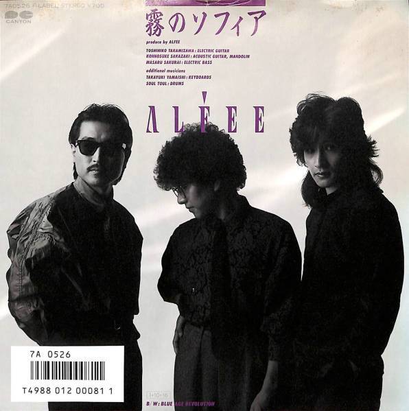 アルフィー「霧のソフィア」 超音波洗浄済み