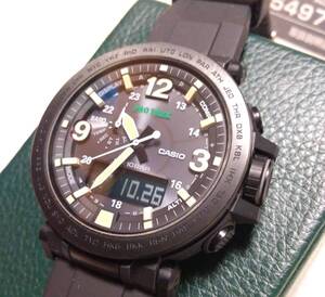 【美品】 CASIO PROTREK PRG-600Y-1JF 【カシオ プロトレック タフソーラー トリプルセンサー】