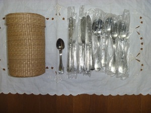 *zo- Lynn gen cutlery set ( spoon * knife * knife set ) Germany made henkerus unused goods 24ps.