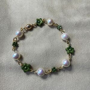  fresh olive color. Sakura Sakura Sakura . pearl. bracele # magnet 