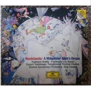 KF メンデルスゾーン 劇音楽《夏の夜の夢》 全曲 小澤征爾 吉永小百合(ナレーション) 廃盤