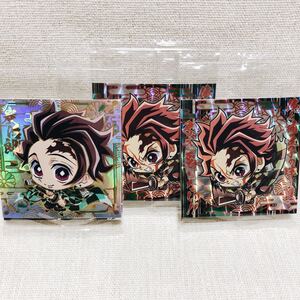 【内袋未開封】鬼滅の刃 ウエハースシール 極レア 竈門炭治郎 竈門禰豆子 4枚 ウエハース5 シール