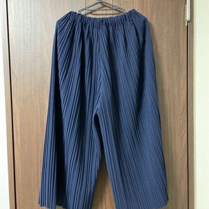 ガウチョパンツ ワイドパンツ ストライプワイドパンツ