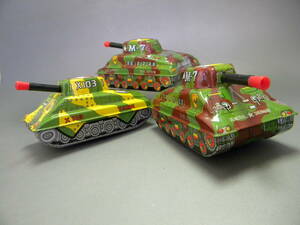  that time thing **US ARMY TANK tank 3 pcs made in Japan tin plate!! operation excellent Army tanker . vessel military [ outside fixed form possible ]** unused dead stock goods 