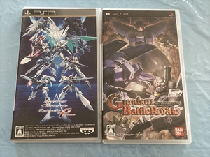 21-PSP-314 プレイステーションポータブル アナザーセンチュリーズエピソード ポータブル ガンダムバトルロワイヤル 2本セット 動作品 PSP
