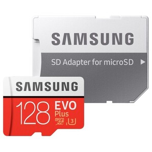 【新品】128GB SAMSUNG EVO Plus Class10 UHS-I U3 サムスン マイクロSDカード