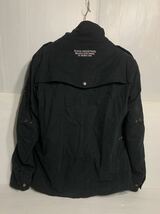 ALPHA INDUSTRIES INC. アルファインダストリーズ 着脱ベスト&胸肩肘背中パット 黒 フィールドジャケット XL バイカーツーリングジャケット_画像7