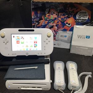 Wii U 32GB スプラトゥーン内蔵 プレミアムセット外箱・内箱・説明書付き 125.019