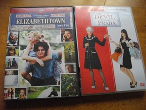 「エリザベスタウン」　　「プラザを着た悪魔」　　DVD　２本セット　 中古　 送料無料　　　　160