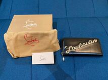 Christian Louboutin クリスチャンルブタン ラウンドファスナー長財布_画像1