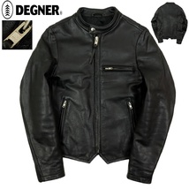 【S1967】【美品】DEGNER デグナー シングルライダースジャケット レザージャケット バイクウエア 牛革 レディース サイズXS_画像1