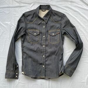  Yanuk YANUK! Jog Denim! western shirt new goods rigid not yet wash [S]