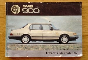  Saab 900 1987 year owner's manual owner manual inspection :.