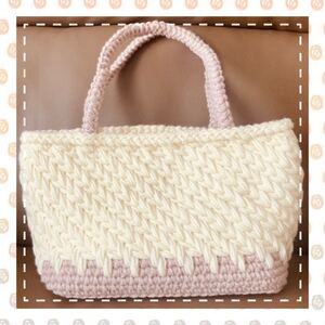 ハンドメイド▼編み込みハンドバッグ