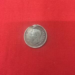 h【12423-①】★外国銭 オーストラリア 銀貨★3ペンス銀貨 1951年 ジョージ6世 麦 古銭 貨幣 SILVER 中古品 流通品