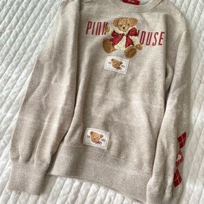 ピンクハウス トレーナー くま リボン ワッペン トップス