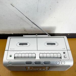  AIWA アイワ ソニー SONY CD ラジオ カセット デッキ CSD-W330 ラジカセ ホワイト 白 日本語 表示 電池 対応 防災 オーディオ 